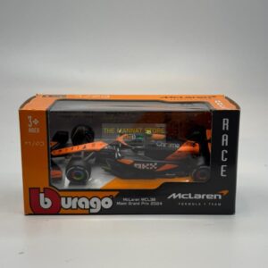 Bburago 1:43 McLaren MCL38 – Lando Norris #4 (2024 Season) Diecast Model Car
