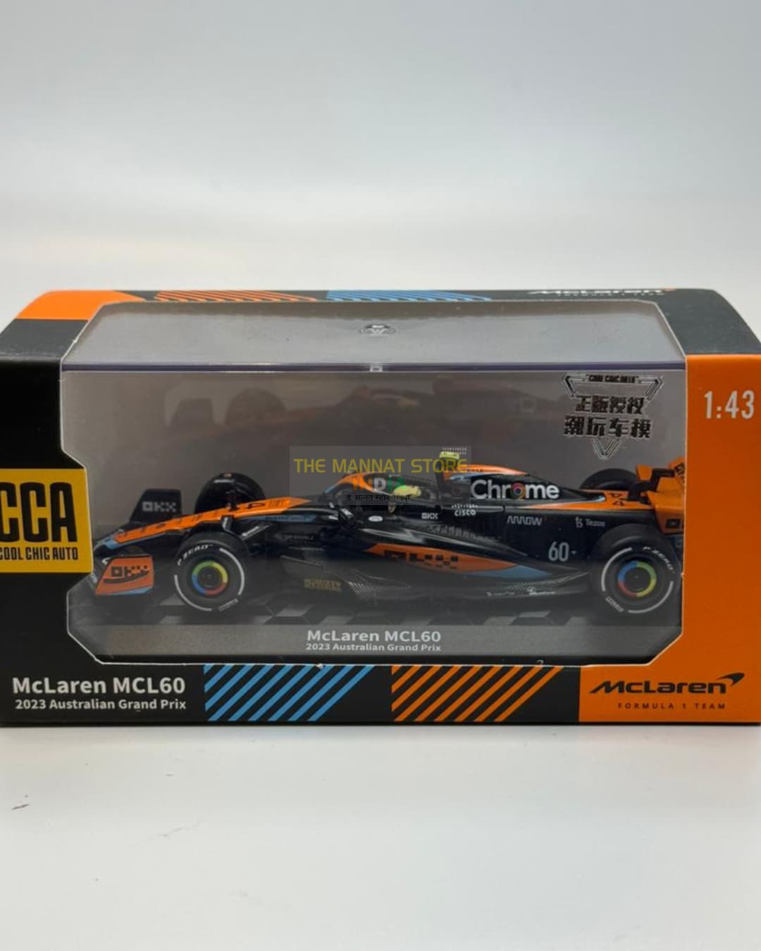 CCA 1:43 McLaren MCL38 – Lando Norris #4 (2024 Season) with Acrylic Display Case