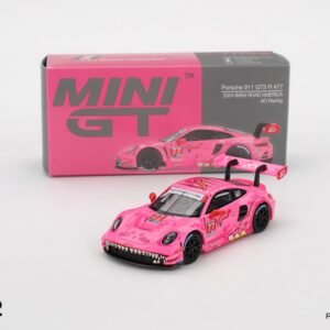 Mini GT #1052 Porsche 911 GT3 R #77 AO Racing – 2024 IMSA Road America