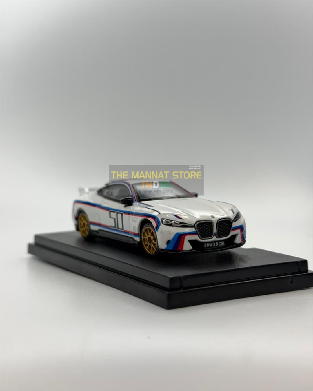 CCA 010 BMW CSL 3.0 – 1:64 Scale Diecast Model with Acrylic Case - Image 2