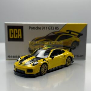 Official CCA Porsche 911 GT2 RS Yellow – 1:64 Diecast Scale Model