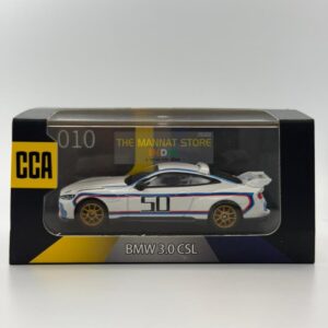 CCA 010 BMW CSL 3.0 – 1:64 Scale Diecast Model with Acrylic Case