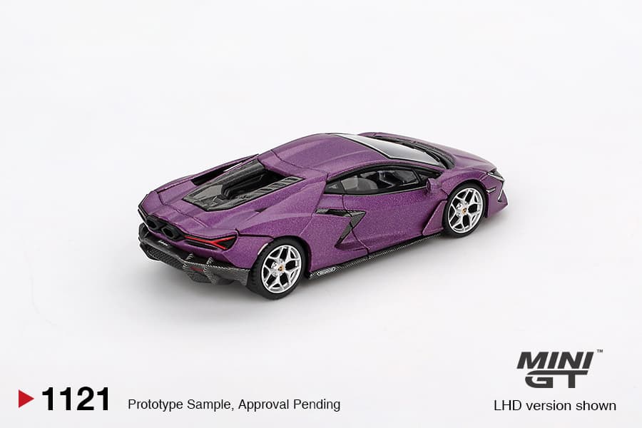 Mini GT #1121: Lamborghini Revuelto Viola 30th Matte - Image 3
