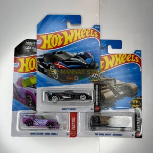 Hot Wheels Imported SET OF 3 BUGGATI BOLIDE , MONSTER HIGH GHOUL , BATMOBILE