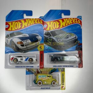 Hot Wheels Imported SET OF 3 FERRARI 365 COMPETIZIONE , CUPRA e-RACER , ROLLER TOASTER