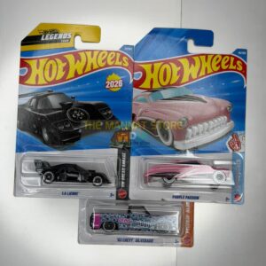 Hot Wheels Imported SET OF 3 LA LIEBRE , PURPLE PASSION , 83 CHEVY SILVERADO