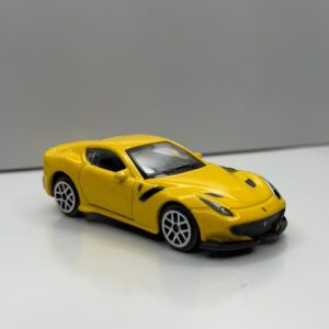 Ferrari F12TFDF yellow 1:64 scale model car - Bburago
