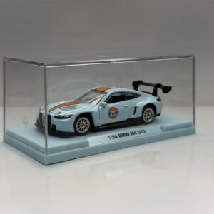 CA Premium Gulf BMW M4 GT3 - Blue Diecast Metal Model Car With Acrylic Case