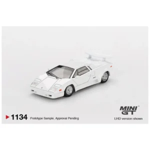 Mini GT #1134: Lamborghini Countach 25th Anniversary White