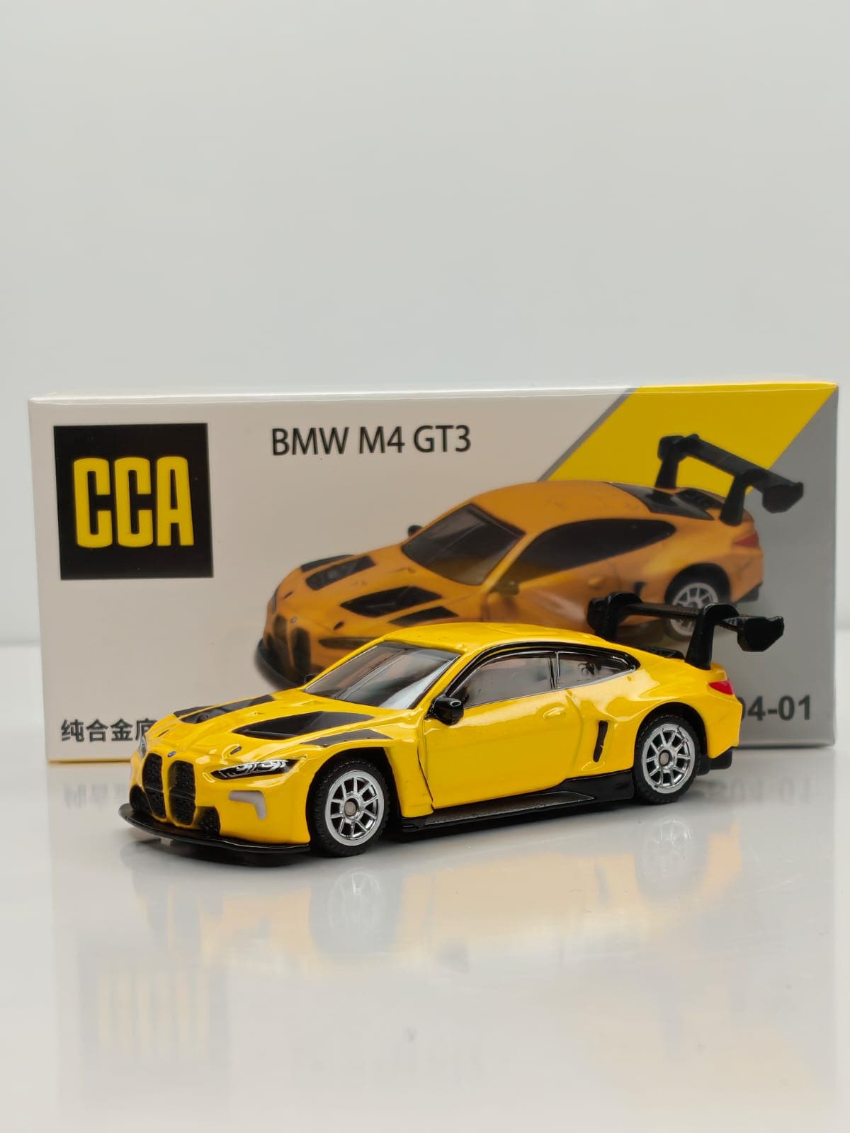 CCA BMW M4 GT3 1:64 SCALE NO: S04-01 (YELLOW)