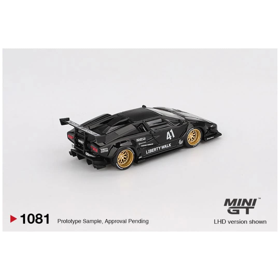 Mini GT Blister #1081: Lamborghini Countach LB-Works Black - Image 3