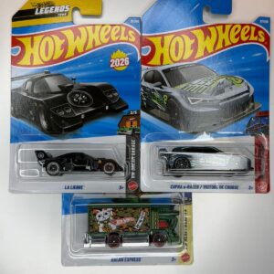 Hot Wheels 2026 C Case Combo – LA LIEBRE + 2 Cars IMPORTED