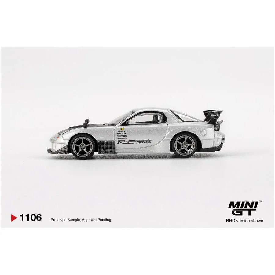 Mini GT Blister #1106 (Blister) : Mazda RX-7 RE-Amemiya Silver Metallic - Image 4