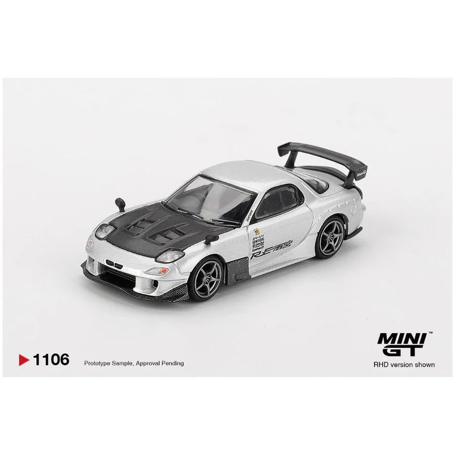 Mini GT Blister #1106 (Blister) : Mazda RX-7 RE-Amemiya Silver Metallic - Image 2