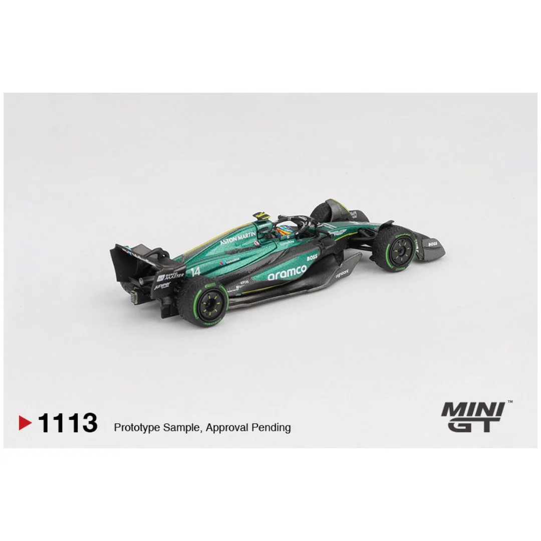 Mini GT #1113: Aston Martin AMR24 #14 Fernando Alonso F1 2024 - Image 3